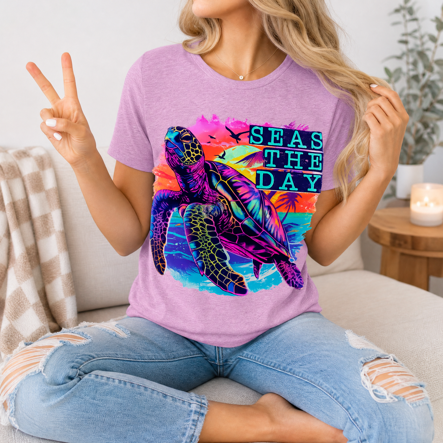 Seas The Day Premium Graphic Tee