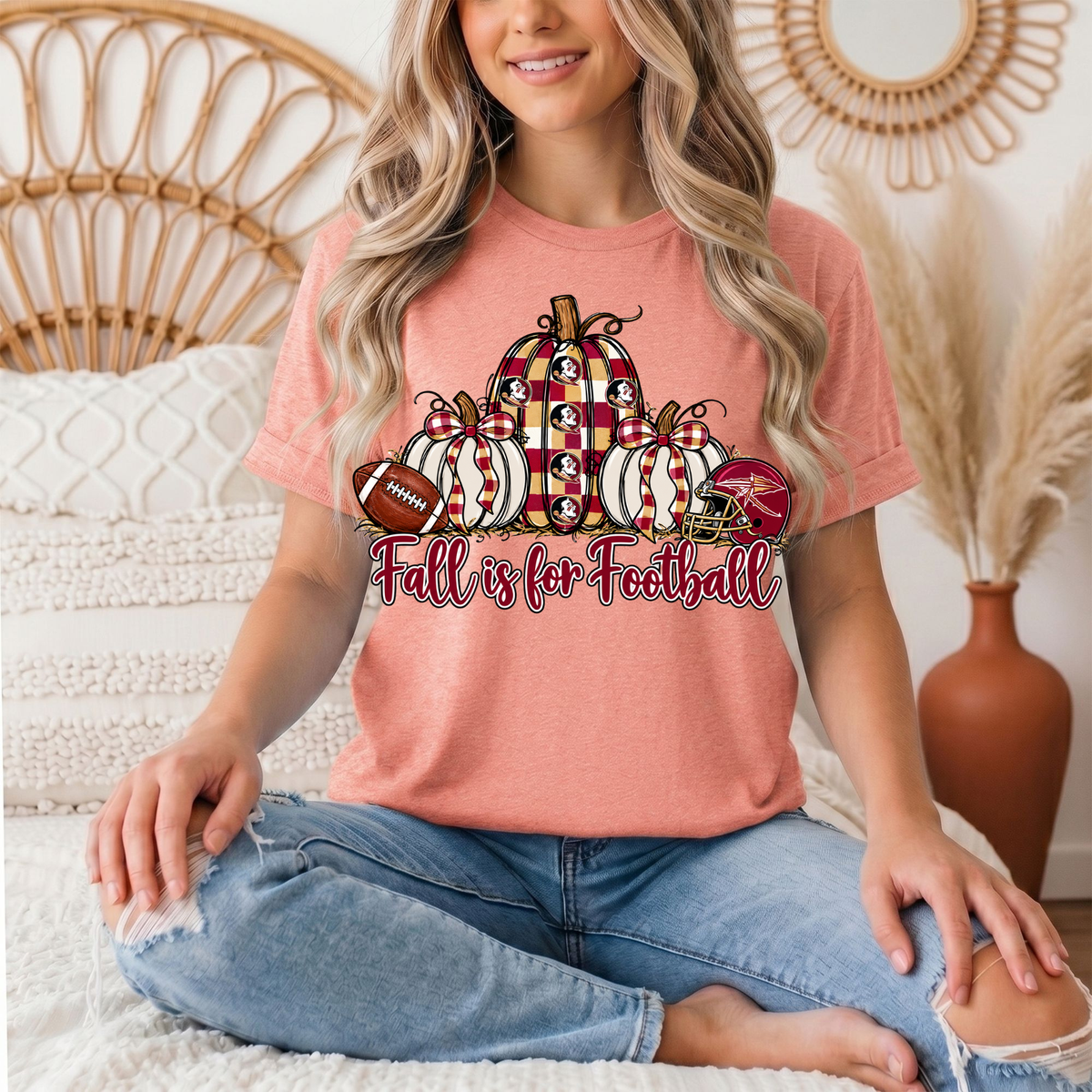 Fall Is For Football -Noles Premium Graphic Tee