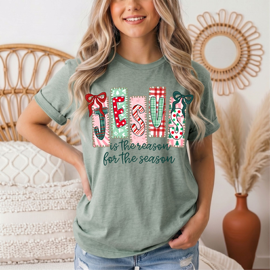 Jesus Is the Reason for the Season Christmas Graphic Tee