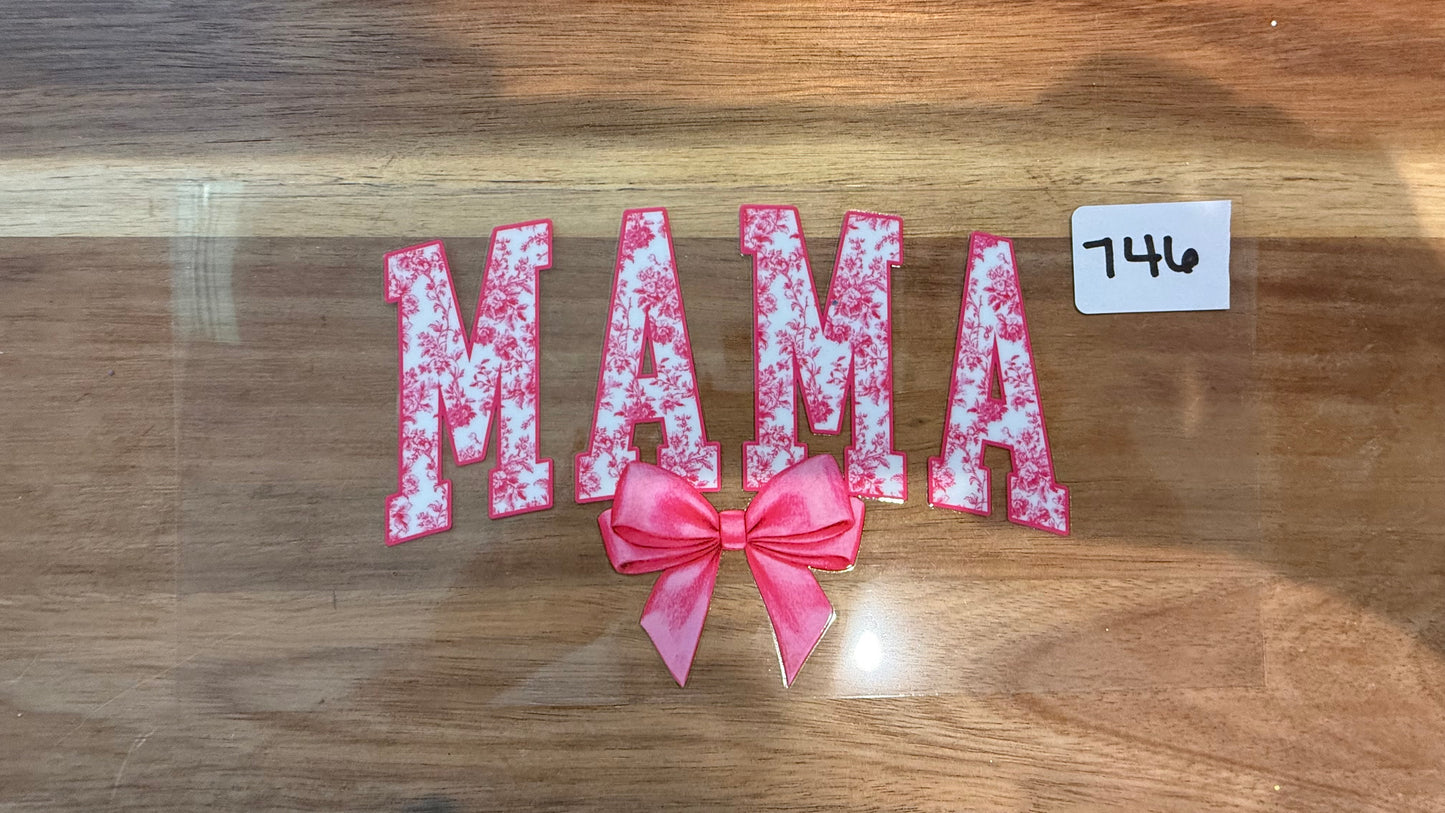 #746 Mama with pink bow