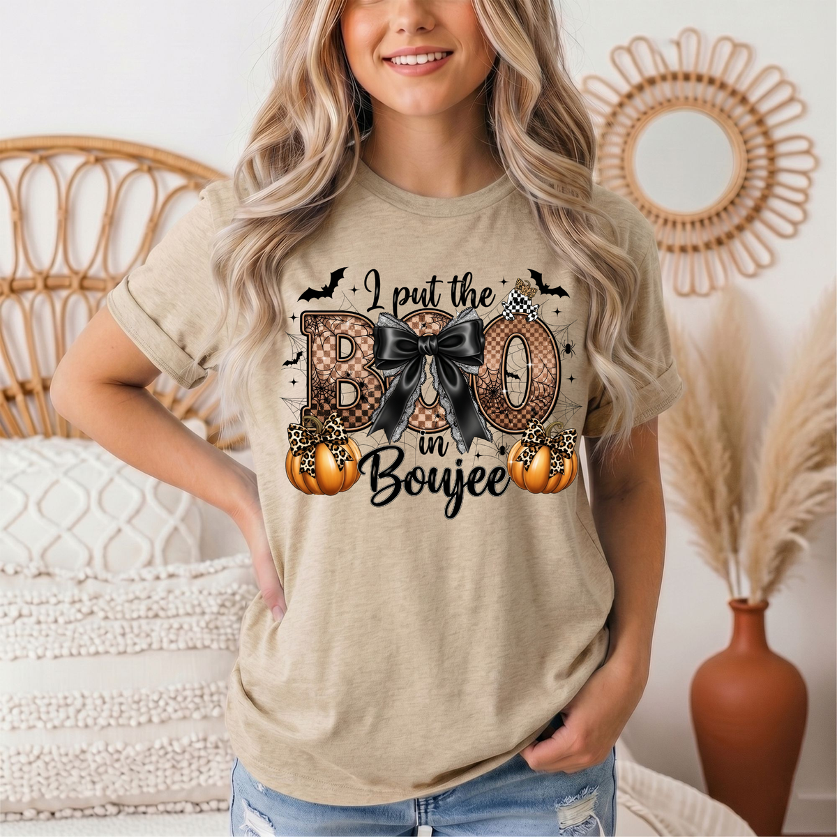 I Put the Boo in Boujee Halloween Graphic Tee