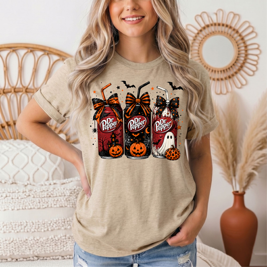 Dr P Halloween Bows & Ghost Graphic Tee