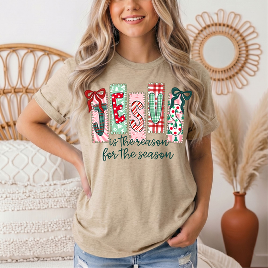 Jesus Is the Reason for the Season Christmas Graphic Tee