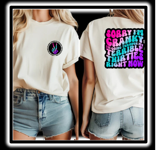 Sorry I’m Cranky