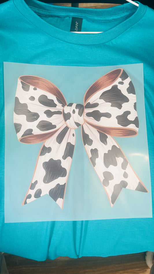 Cow Print Bow
