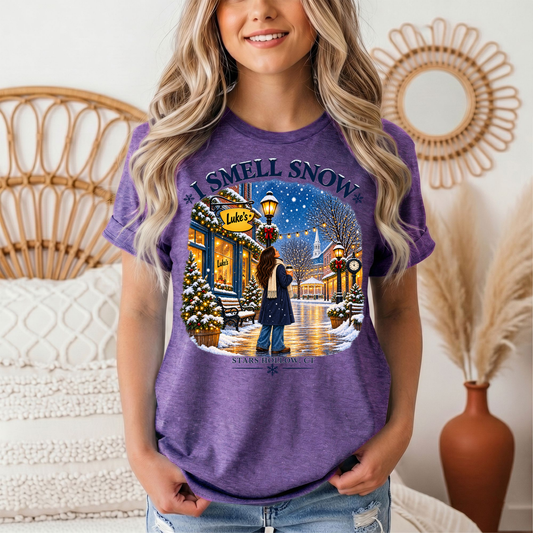 I Smell Snow Graphic Tee – Stars Hollow Winter Scene