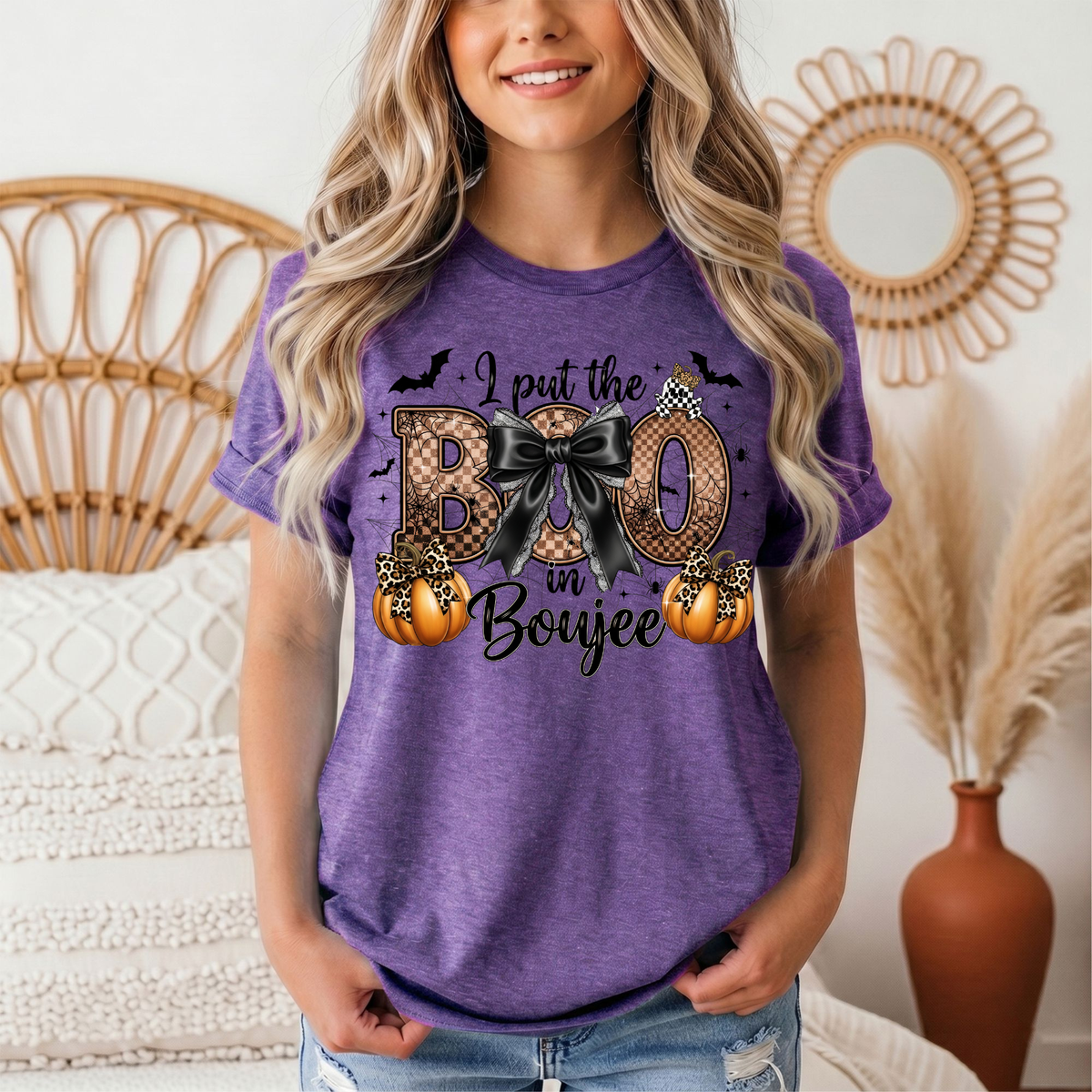 I Put the Boo in Boujee Halloween Graphic Tee