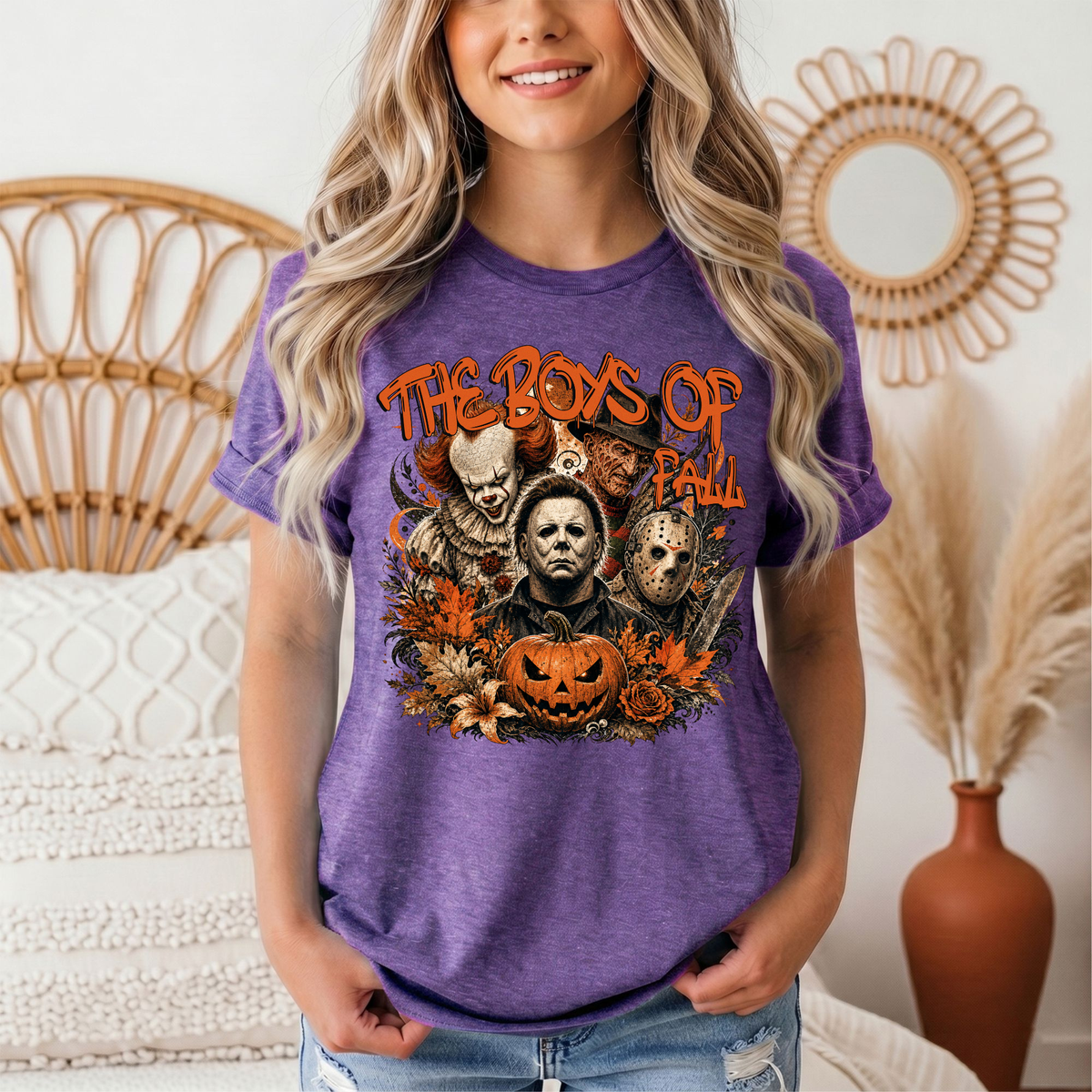 The Boys of Fall Horror Halloween Graphic Tee