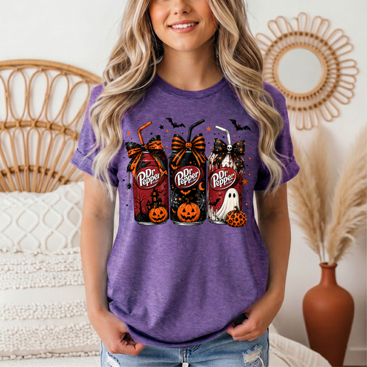 Dr P Halloween Bows & Ghost Graphic Tee