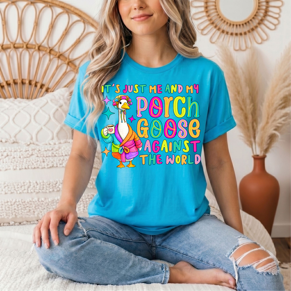 Me and My Porch Goose Against the World Graphic Tee