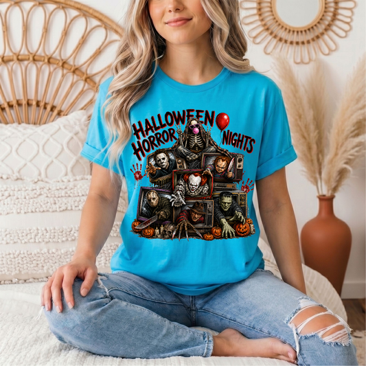 Halloween Horror Nights Vintage TV Graphic Tee