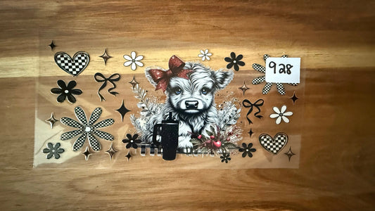 #928 Cute Cow with Cup K's Krafty Barn
