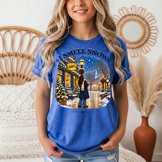 I Smell Snow Graphic Tee – Stars Hollow Winter Scene