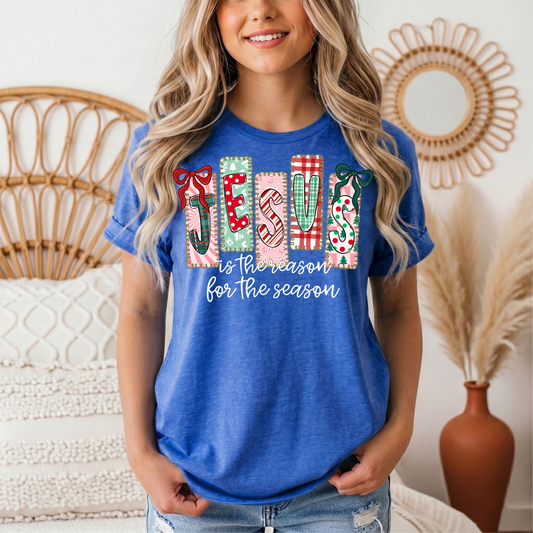 Jesus Is the Reason for the Season Christmas Graphic Tee