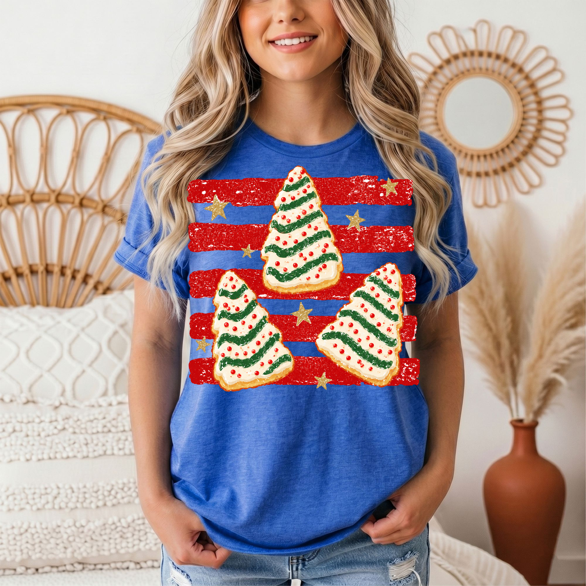 Christmas Tree Snack Cake Graphic Tee