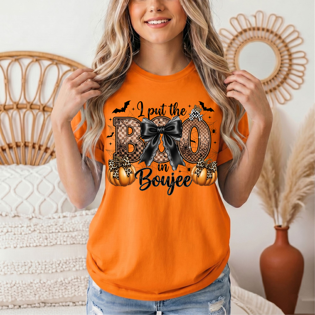 I Put the Boo in Boujee Halloween Graphic Tee