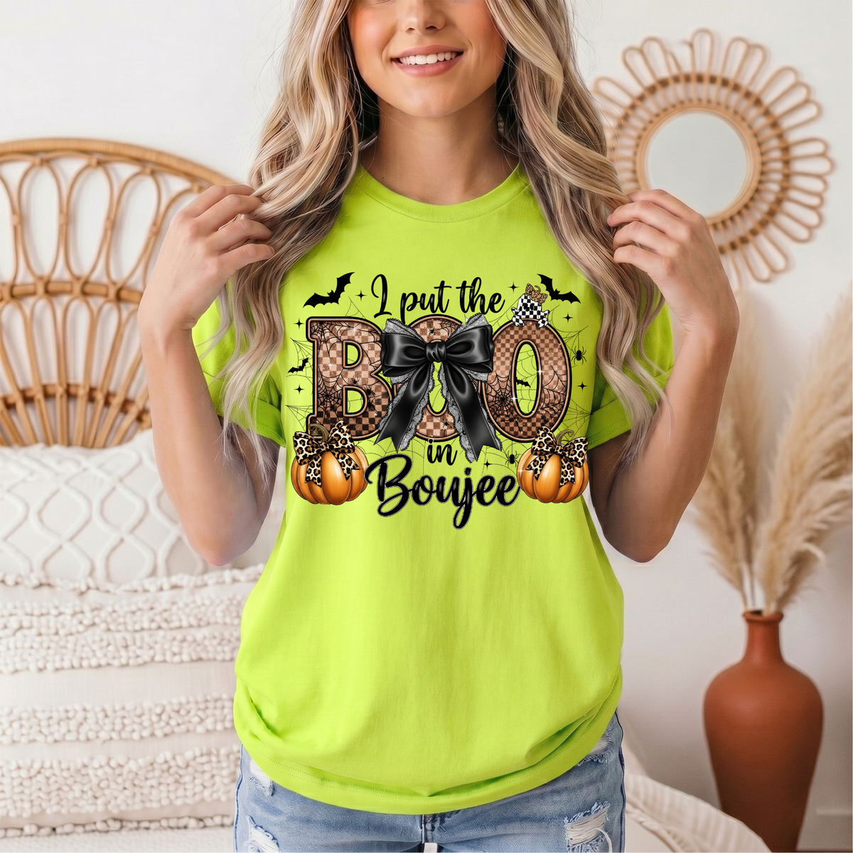 I Put the Boo in Boujee Halloween Graphic Tee