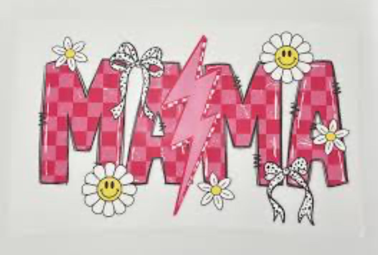 Mama-pink lightning bolt