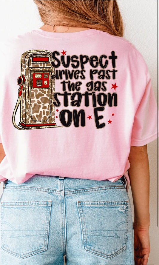 Suspect Drives Past The Gas Station On E