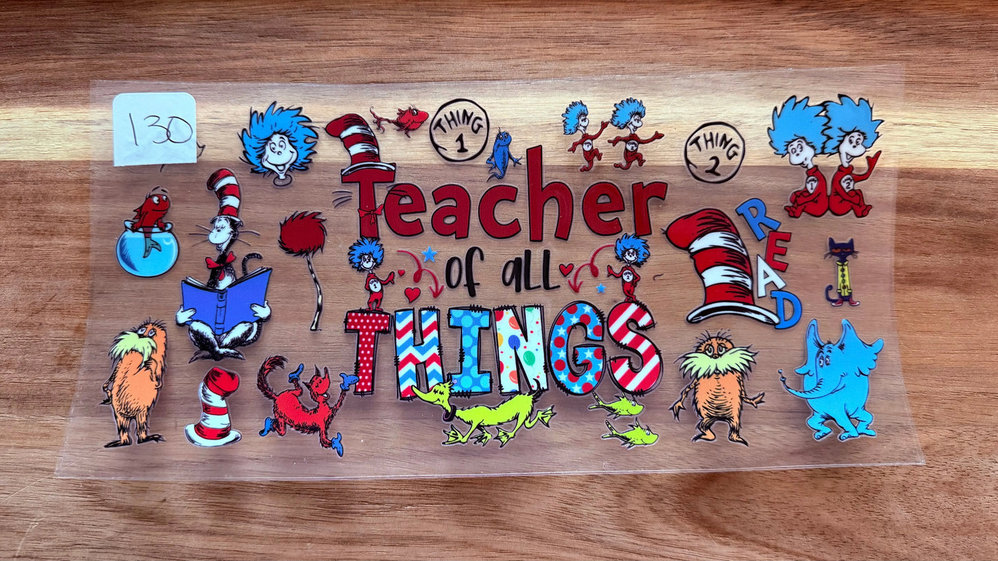 #130 Teacher Cat N Hat K's Krafty Barn