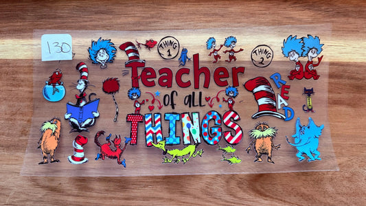 #130 Teacher Cat N Hat K's Krafty Barn