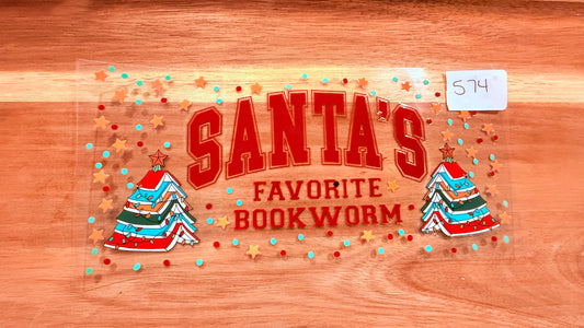 #574 Santaโs Favorite Bookworm