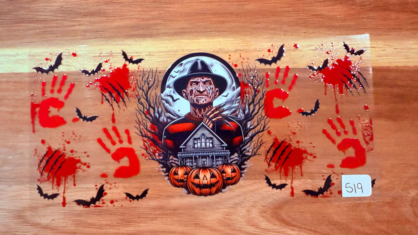 #519 Freddy with bloody hands K's Krafty Barn