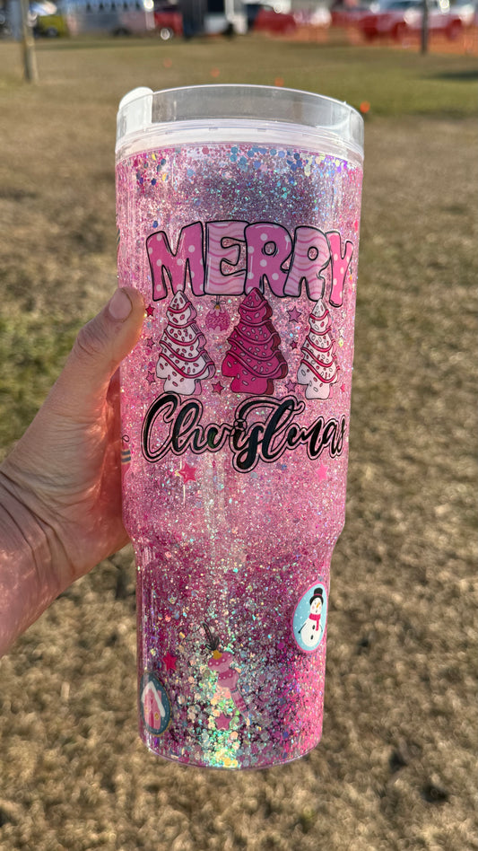 40oz Snowglobe-Merry Christmas