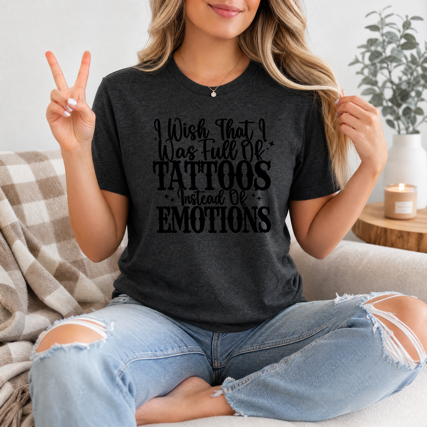 Tattoos Instead of Emotions Premium Graphic Tee