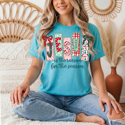 Jesus Is the Reason for the Season Christmas Graphic Tee