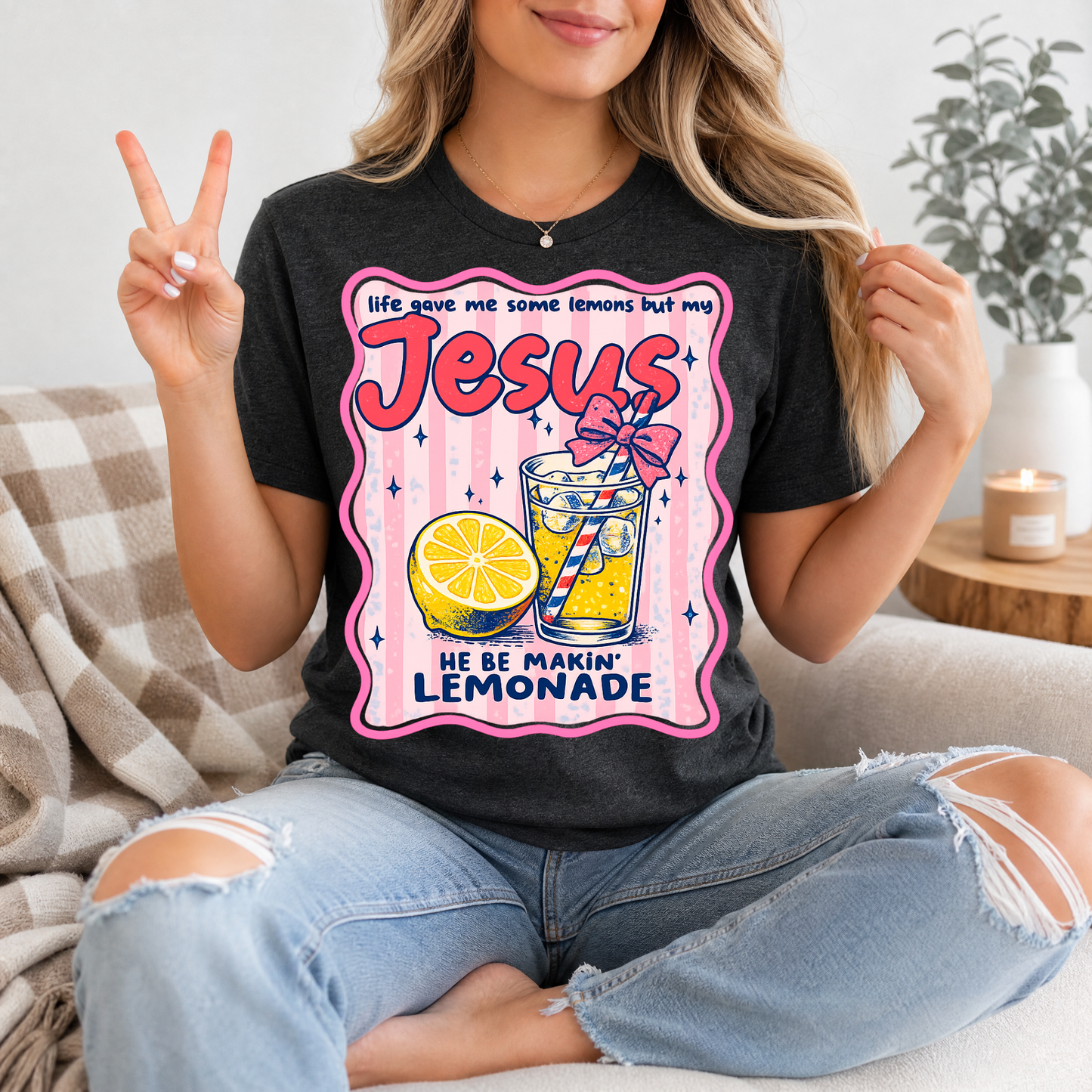 He Be Making Lemonade Premium Graphic Tee