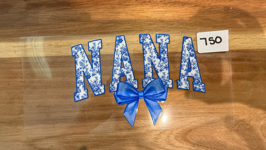 #750 Nana with blue bow