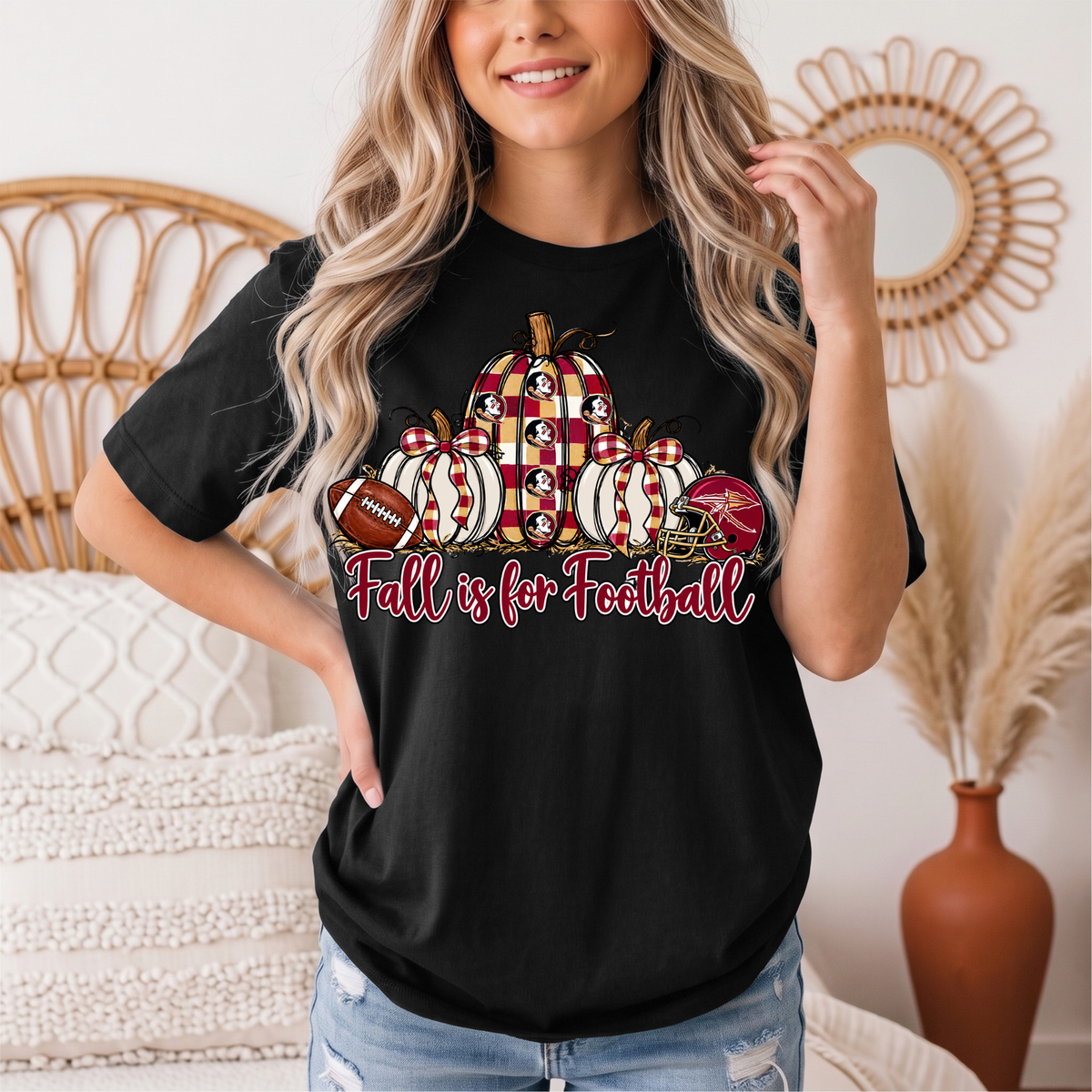 Fall Is For Football -Noles Premium Graphic Tee
