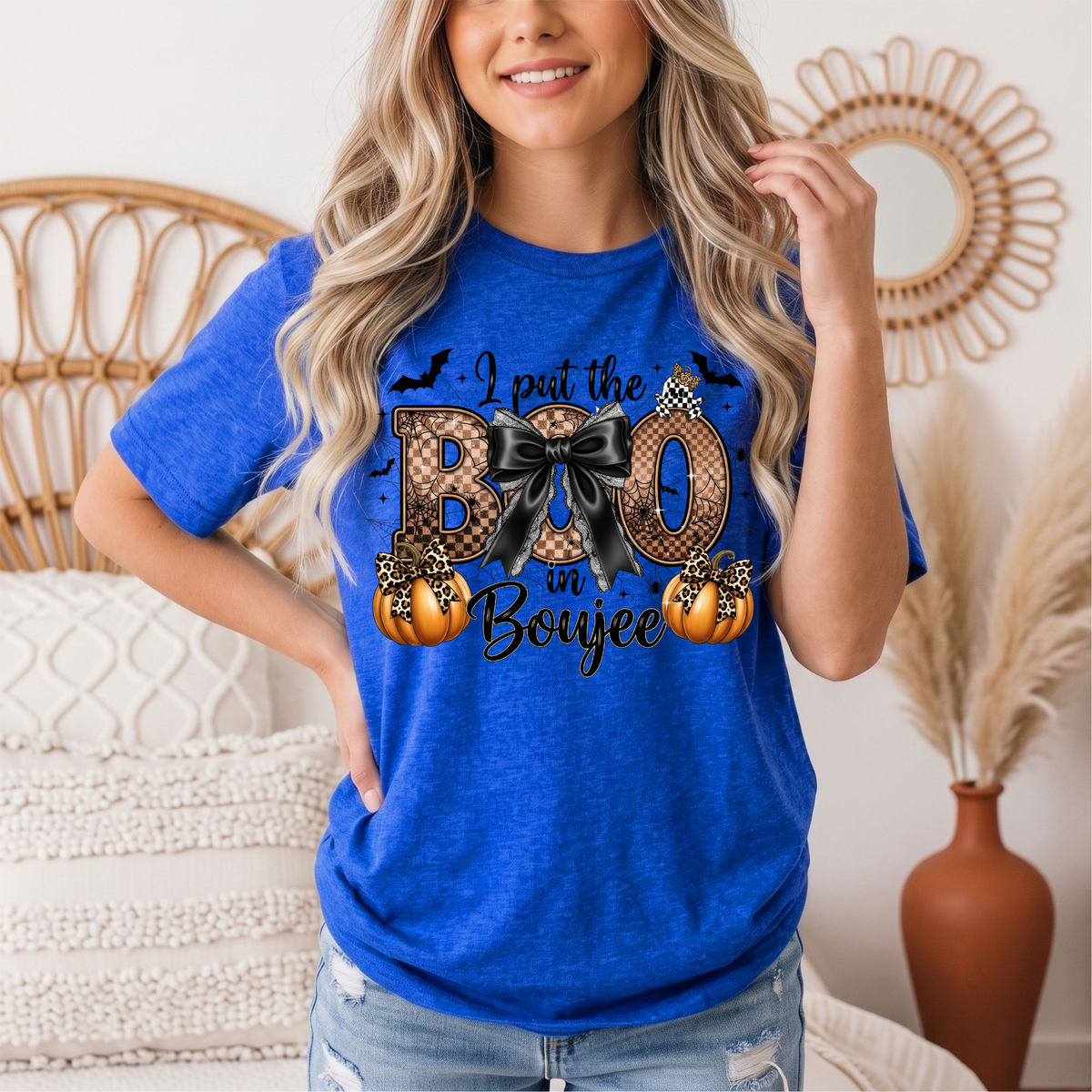 I Put the Boo in Boujee Halloween Graphic Tee