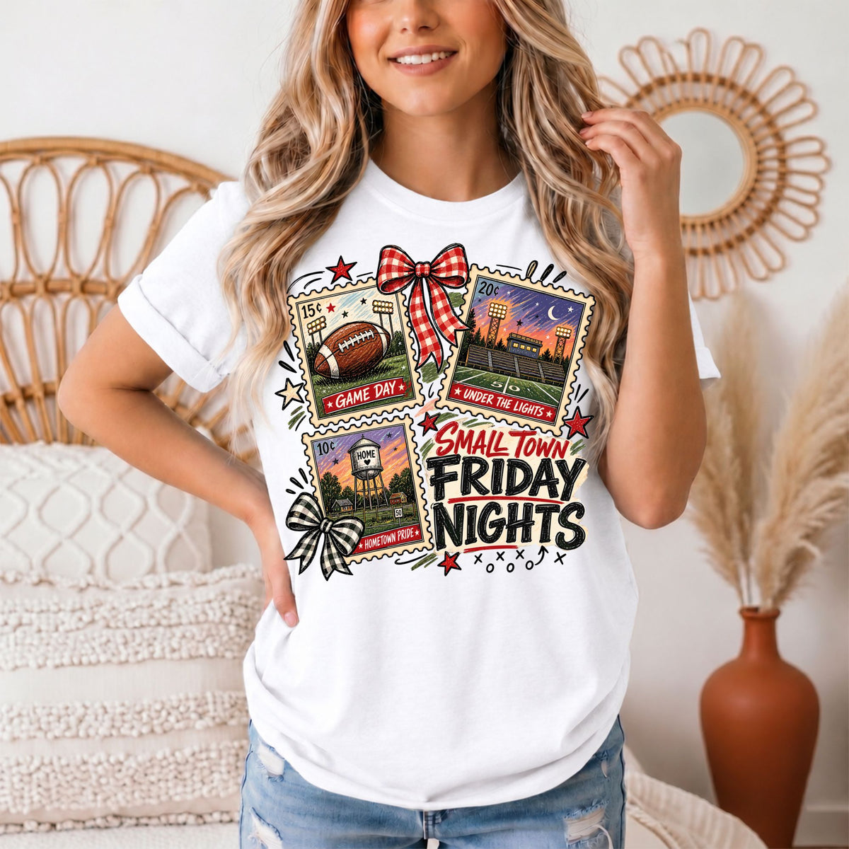 Small Town Friday Nights Football Graphic Tee