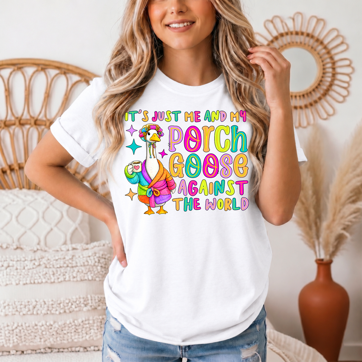 Me and My Porch Goose Against the World Graphic Tee