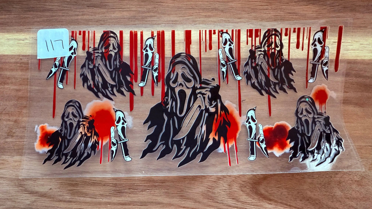 #117 Scream with blood splatter K's Krafty Barn
