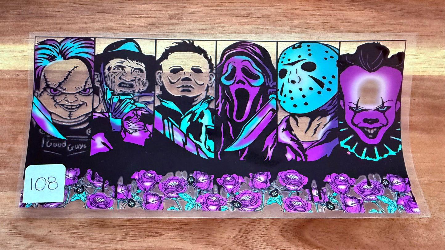 #108 Purple and black characters