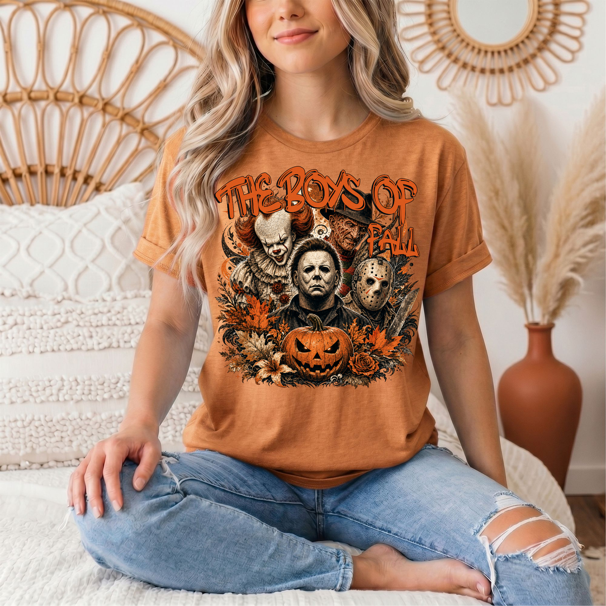 The Boys of Fall Horror Halloween Graphic Tee