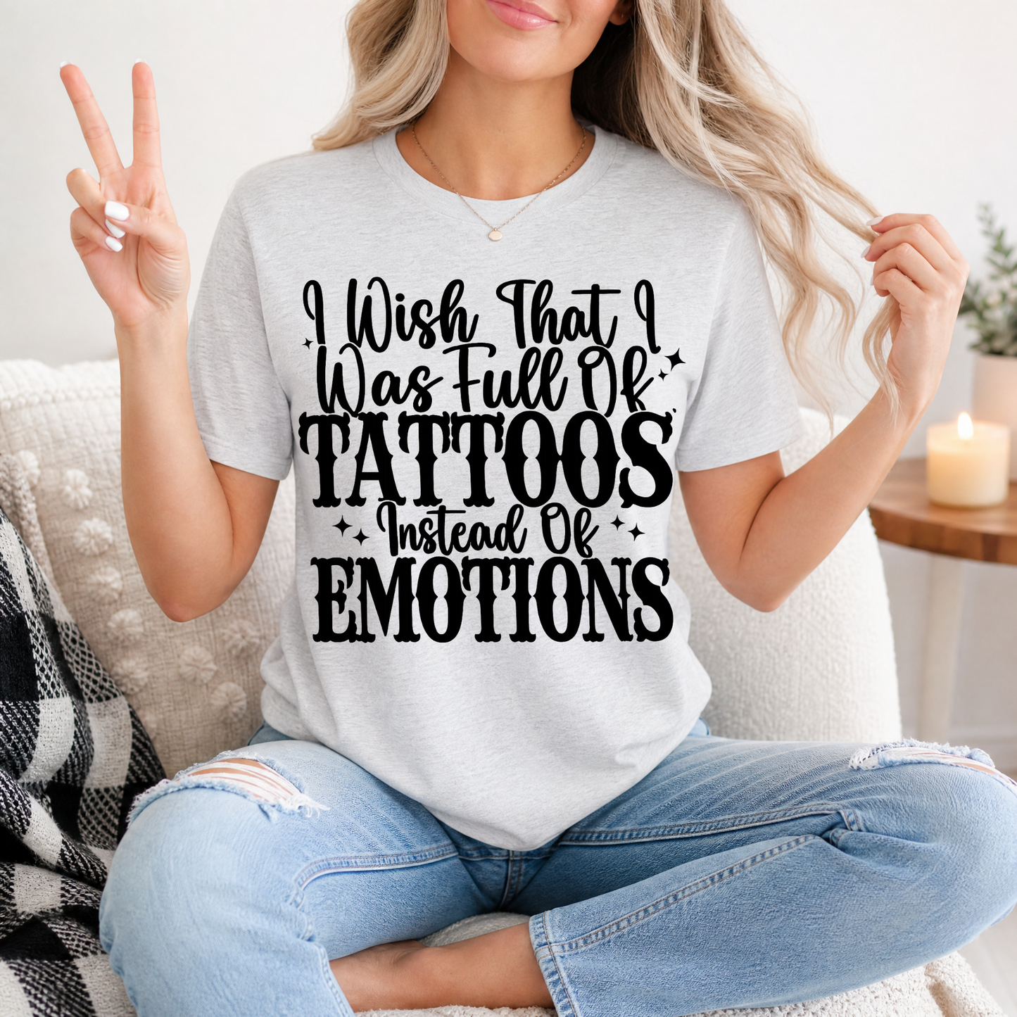 Tattoos Instead of Emotions Premium Graphic Tee