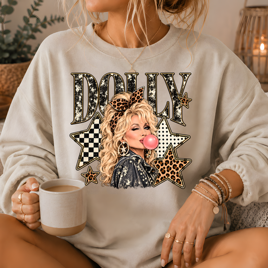 Dolly Bubblegum & Stars Crewneck Sweatshirt
