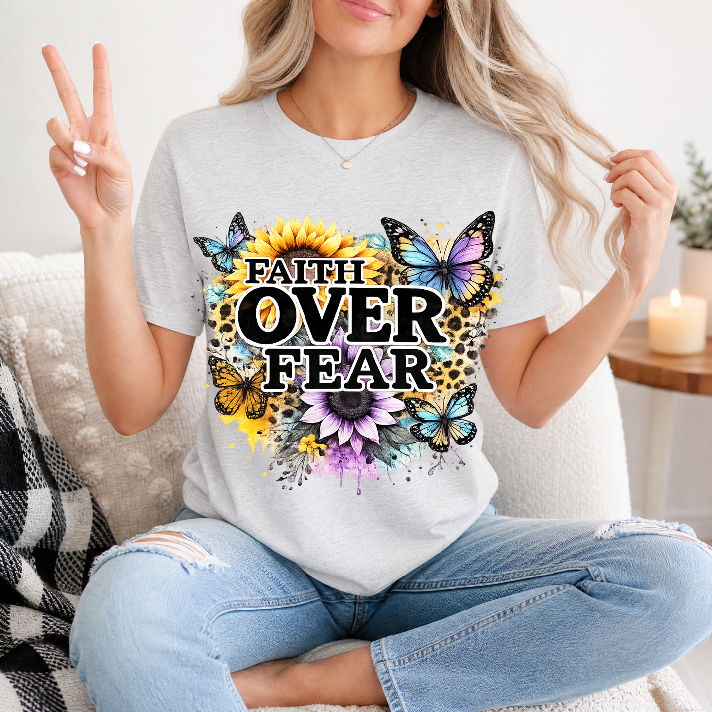 Faith Over Fear Premium Graphic Tee