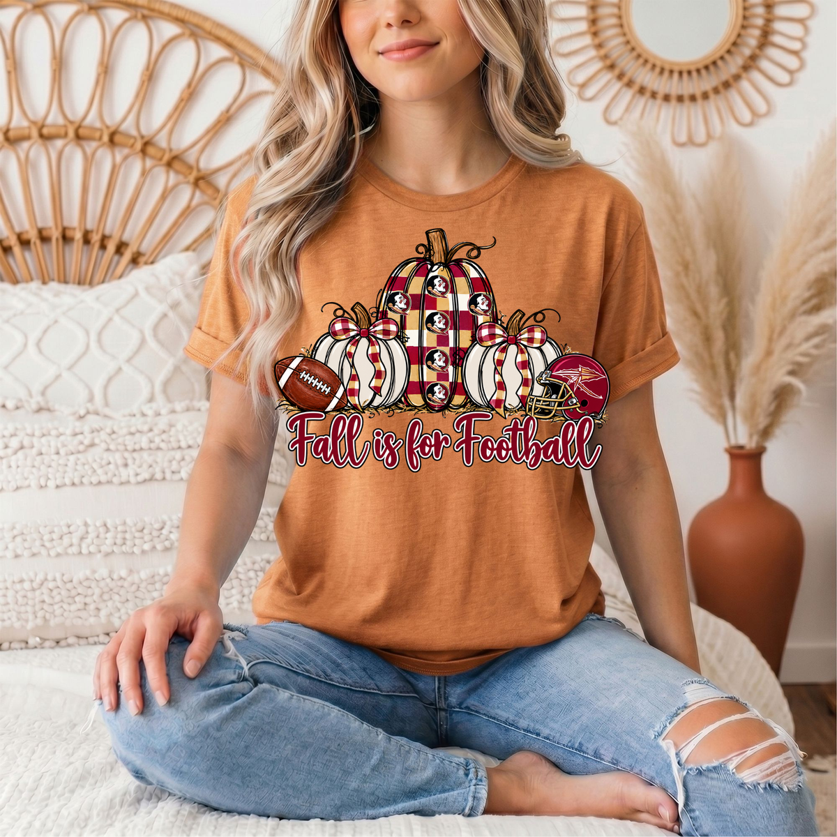 Fall Is For Football -Noles Premium Graphic Tee