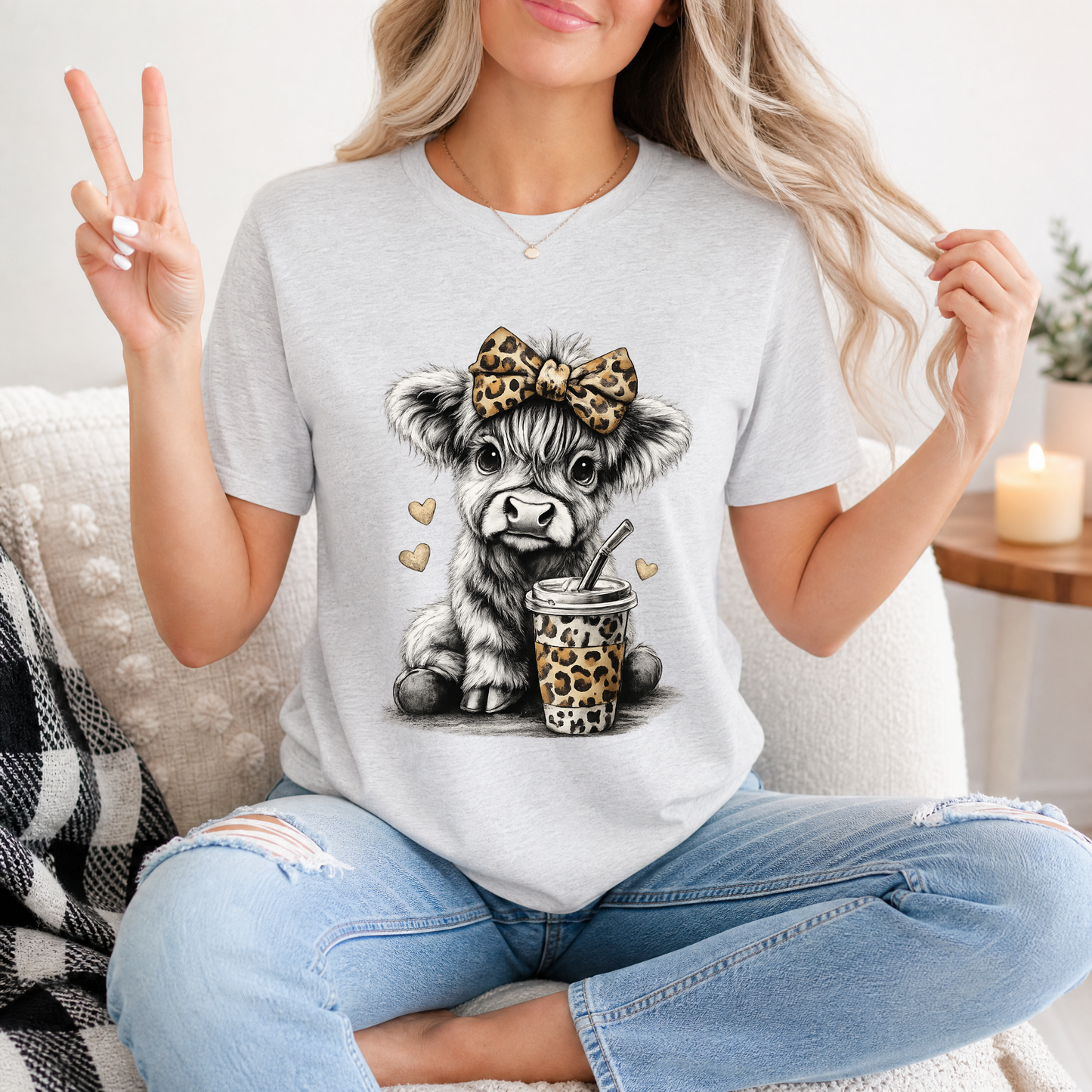 Leopard Highland Premium Graphic Tee