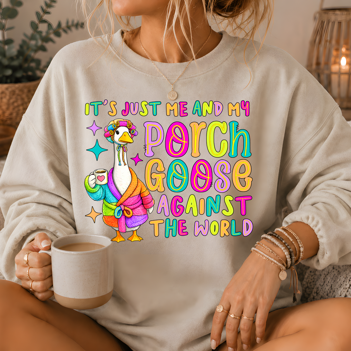Porch Goose Against the World Crewneck Sweatshirt