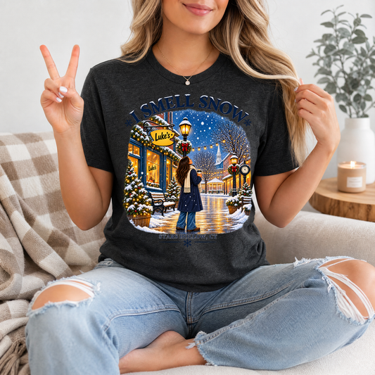 I Smell Snow Stars Hollow Winter Graphic Tee