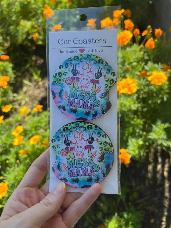 Car Coasters- choose your design. K's Krafty Barn