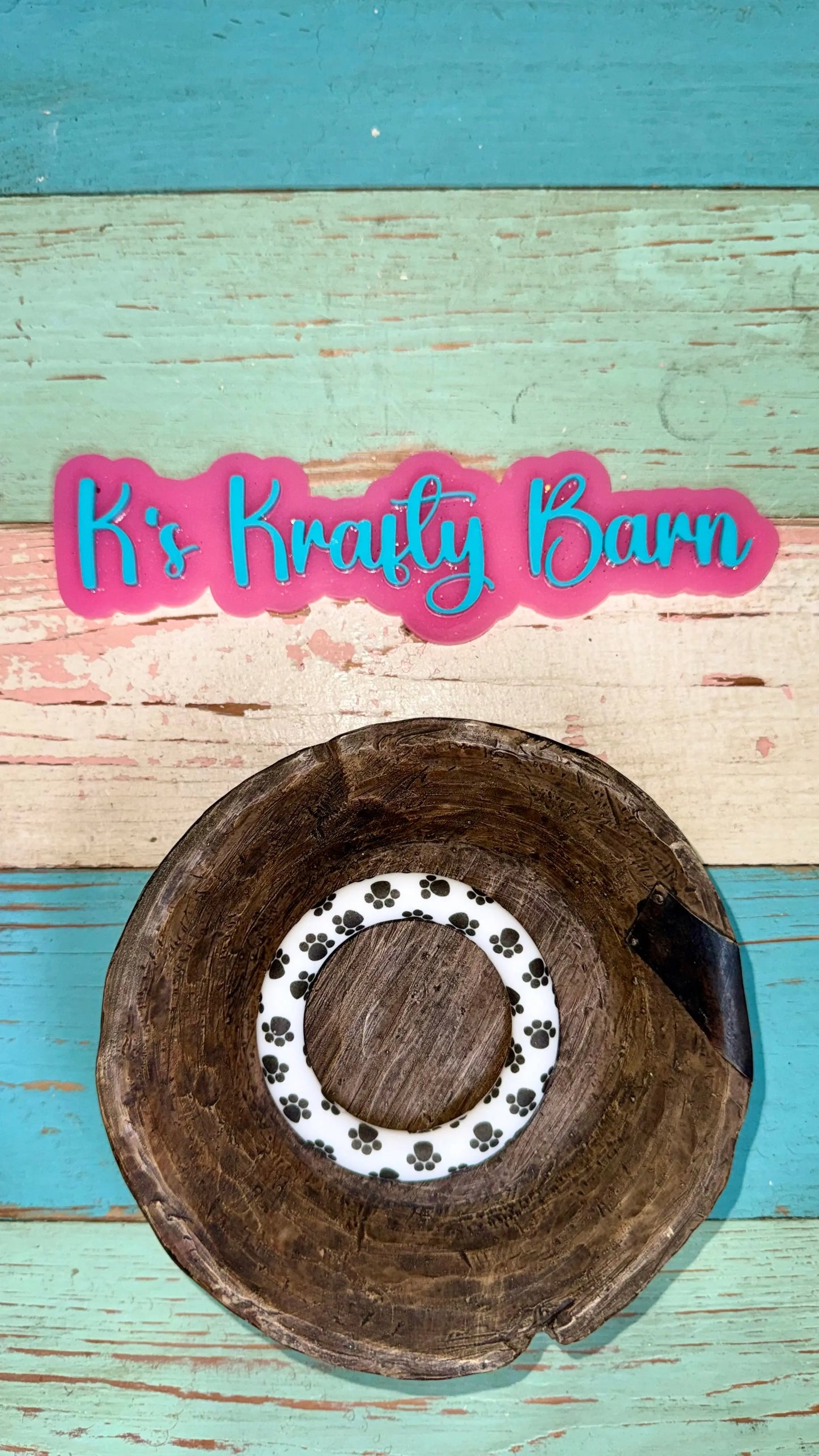 65mm Silicone Round Ring- printed/ patterns K's Krafty Barn
