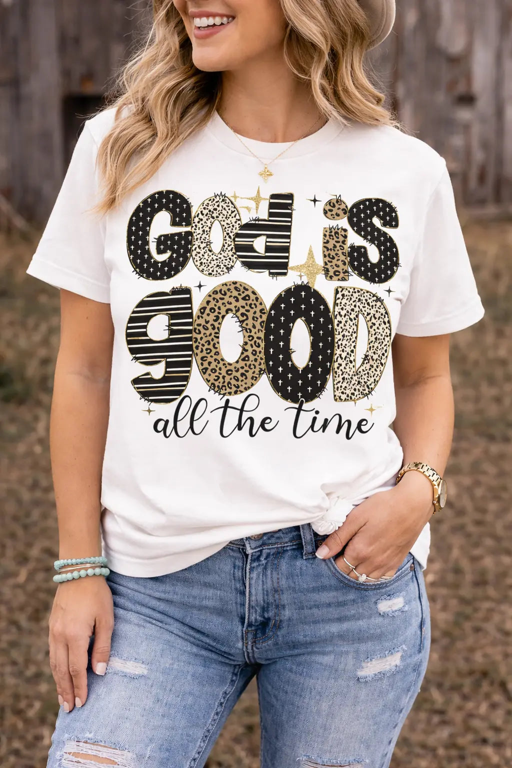 God Is Good All The Time Shirt | Christian Faith Graphic Tee K's Krafty Barn