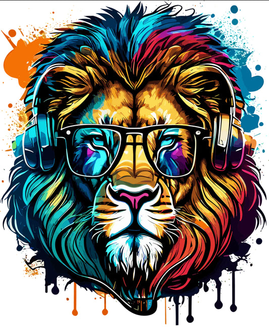 Colorful Lion
